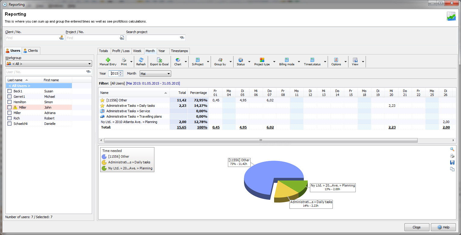 report_monatsansicht