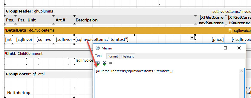 reportanpassung_parse_linefeed